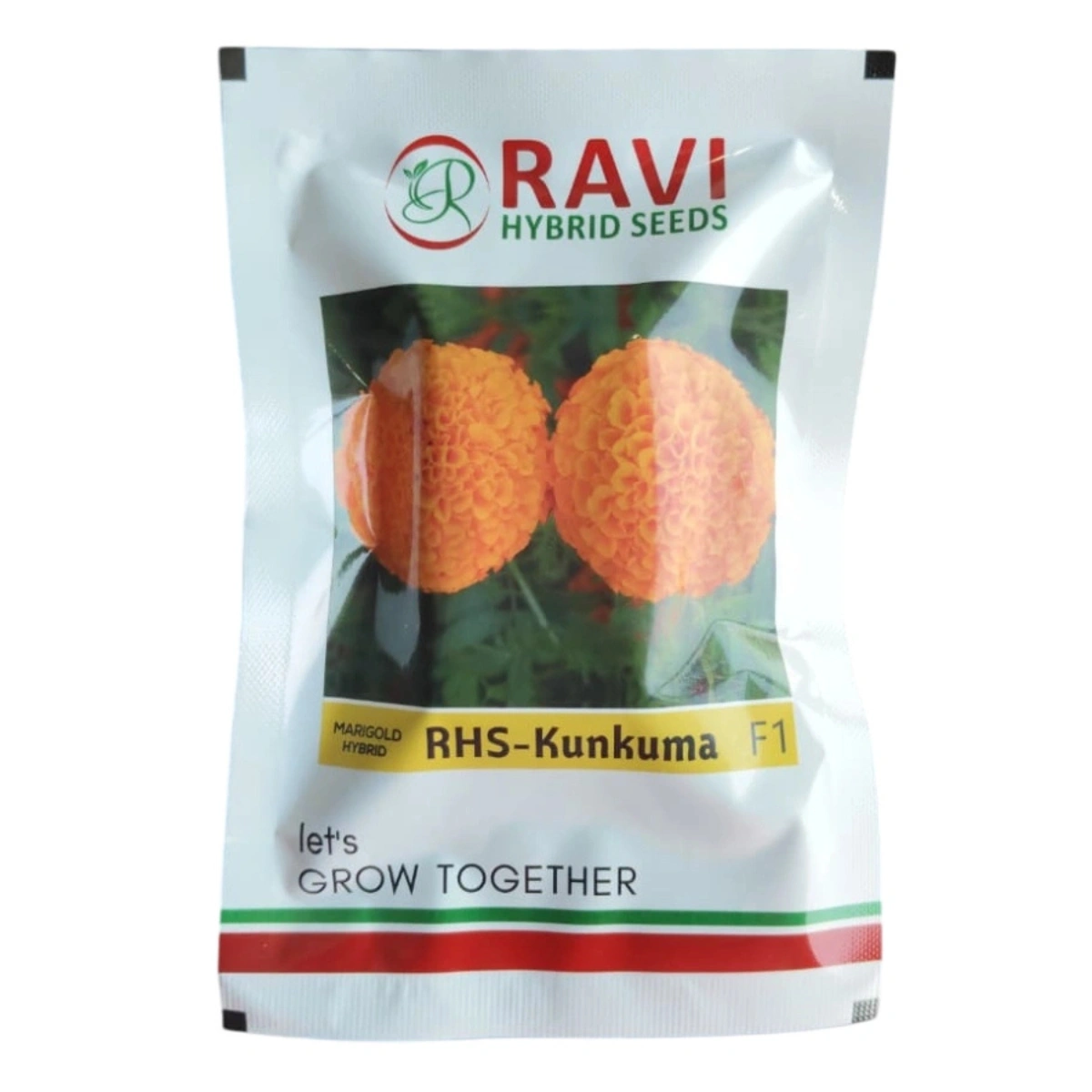 Ravi Seeds RHS Kunkuma Ravi Hybrid RHS Kumkuma (Marigold) - Image 1